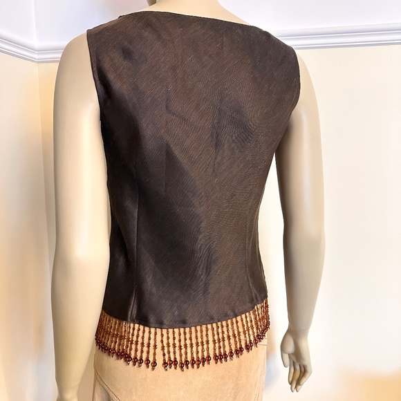 Lafayette 148 beaded linen top - Picture 5 of 13